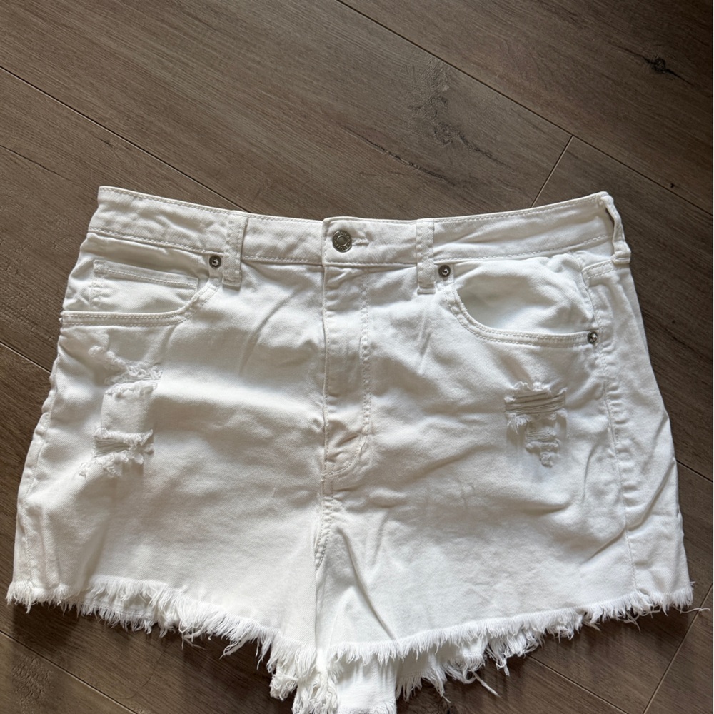 American Eagle Outfitters White Denim Shorts